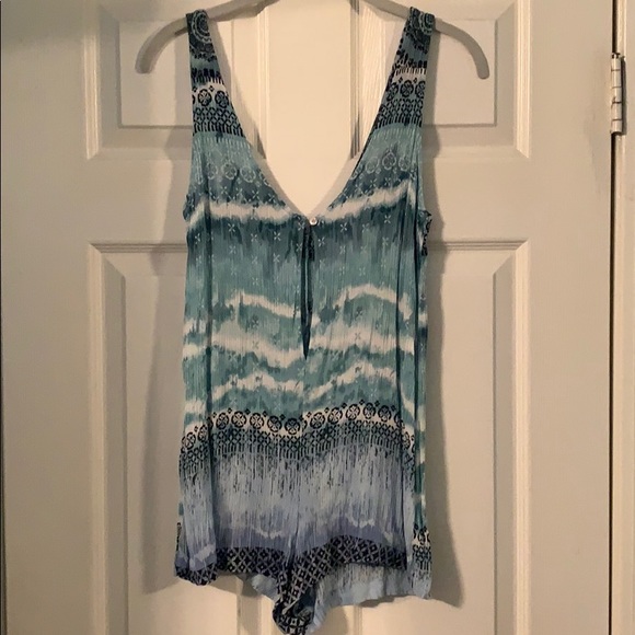 Blue patterned romper - Picture 2 of 2